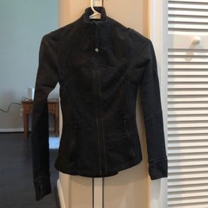Black and grey heathered lululemon jacket